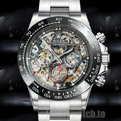 rolex skeleton|seiko men watches skeleton.